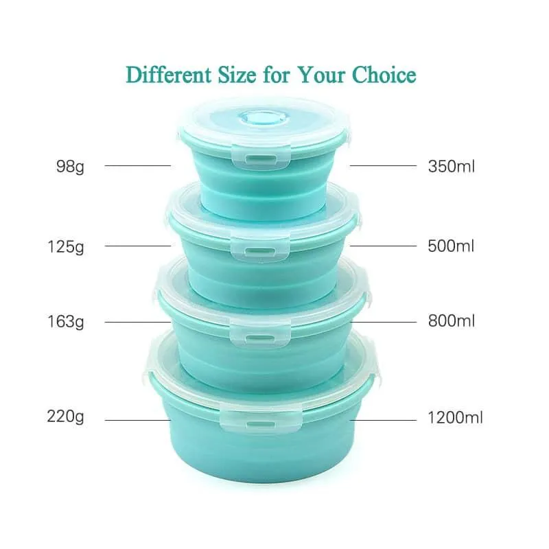 Round Silicone Lunch Box