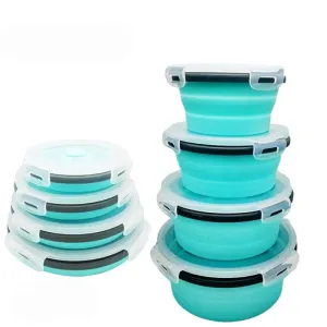 Round Silicone Lunch Box