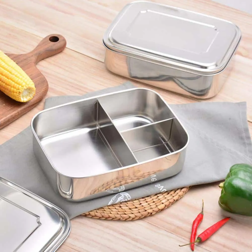 Solid Stainless Steel Lunch Box