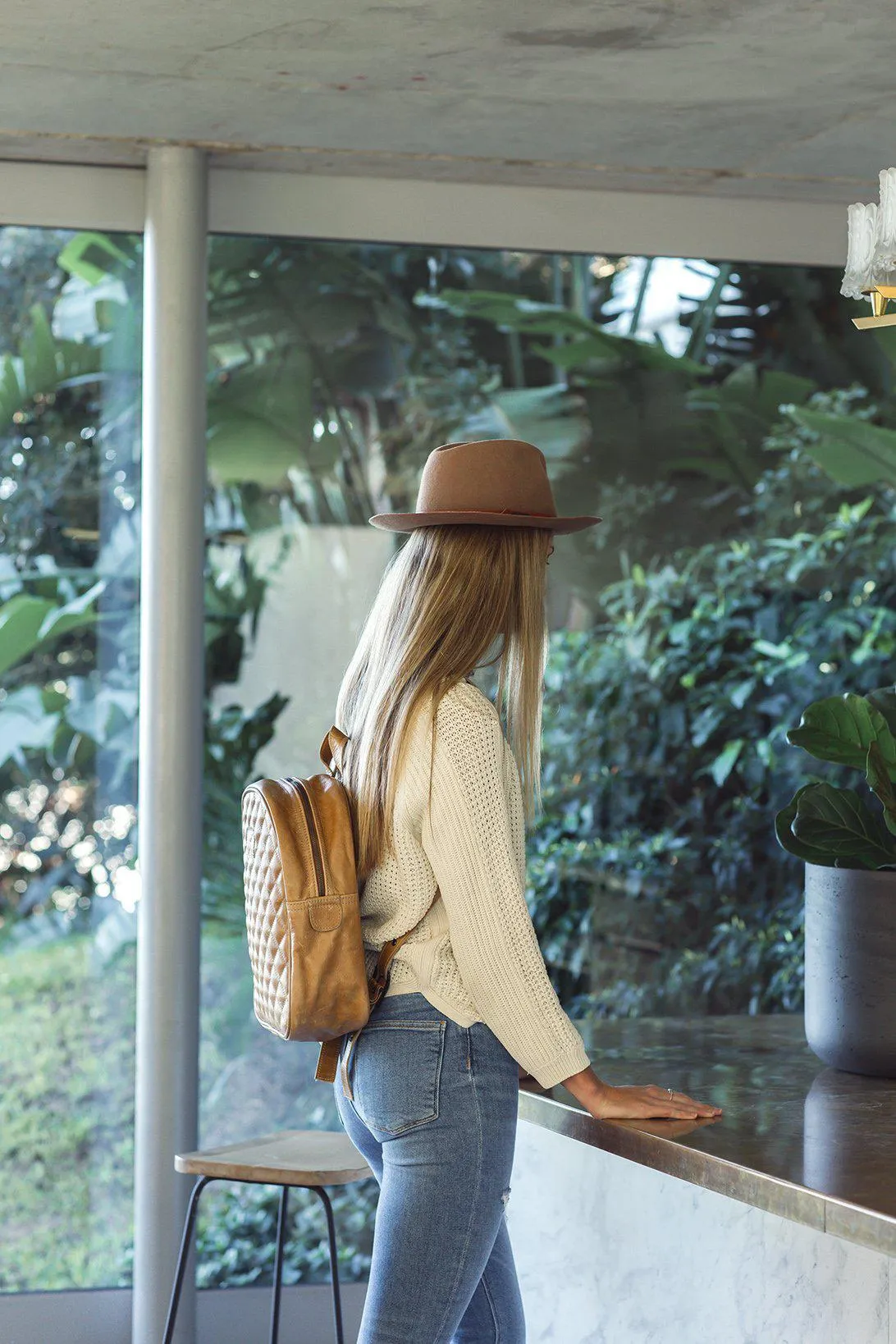 Thandana Jen Leather Backpack