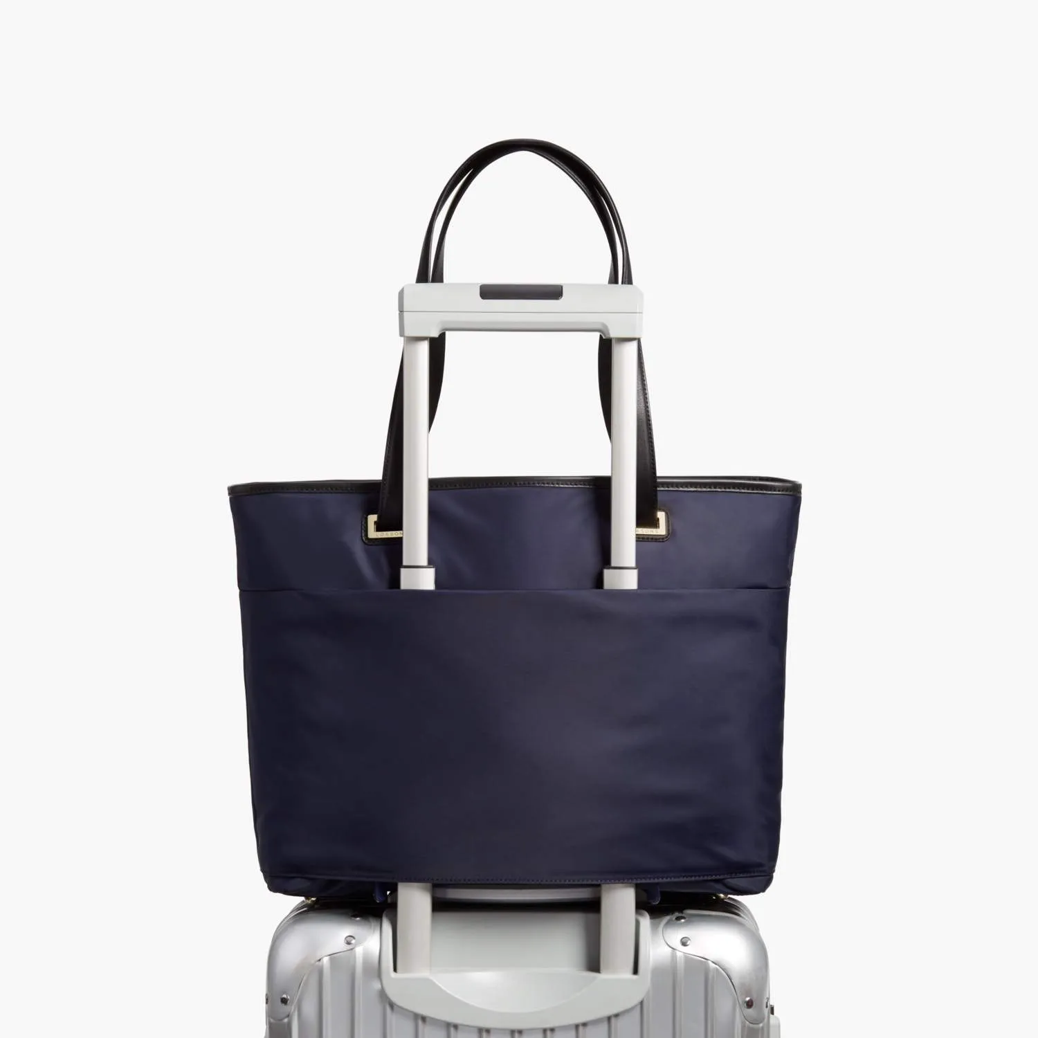 The Seville Aire Tote - Nylon - Deep Navy / Gold / Grey