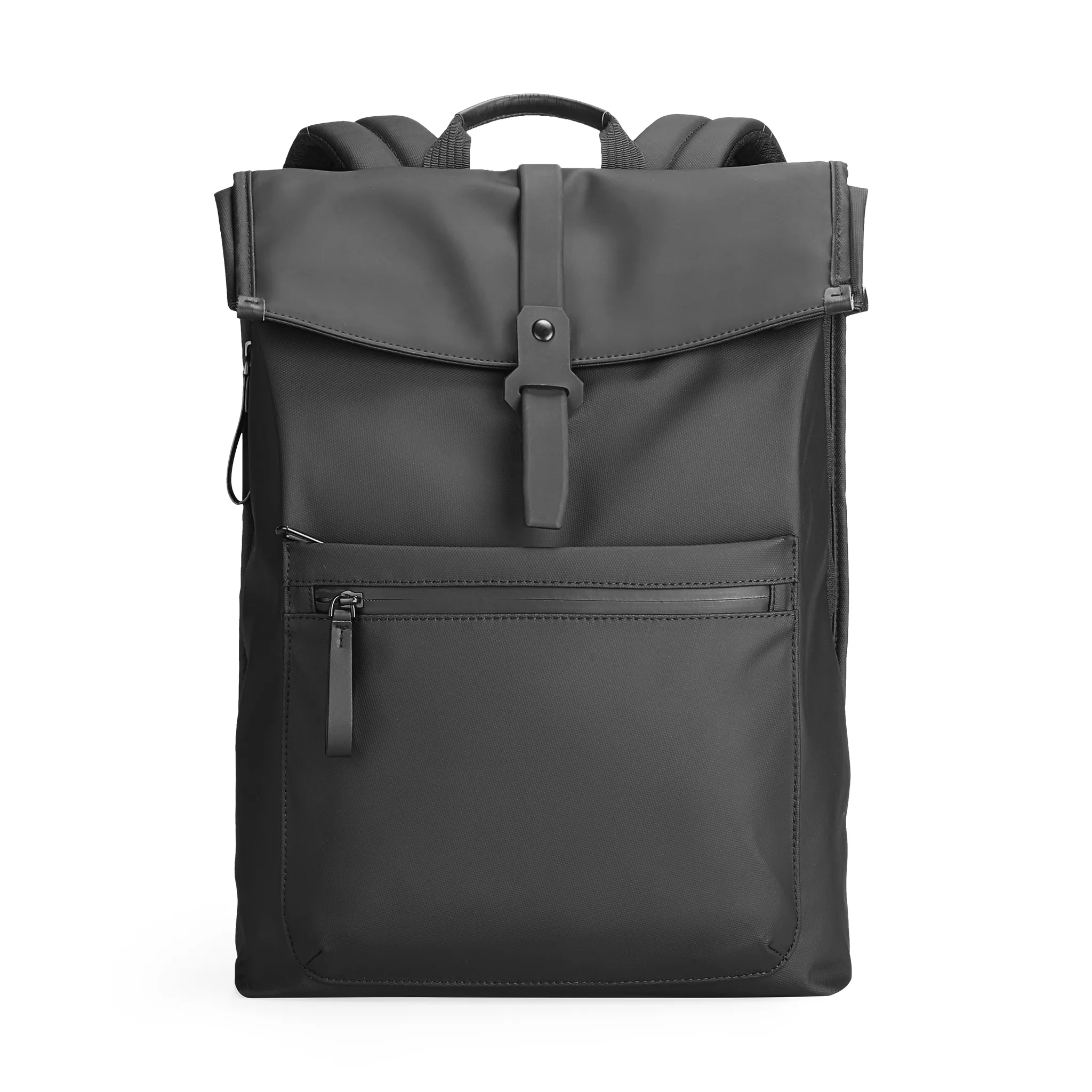 Trendy: Leather Casual Multilayer Storage Backpack