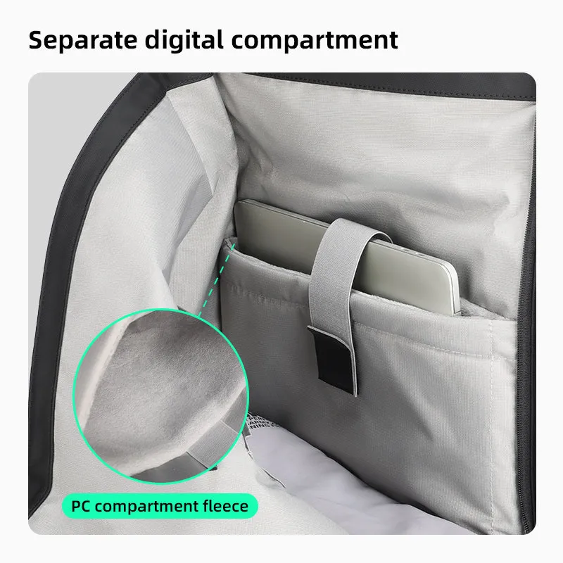 Trendy: Leather Casual Multilayer Storage Backpack