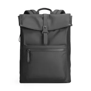 Trendy: Leather Casual Multilayer Storage Backpack