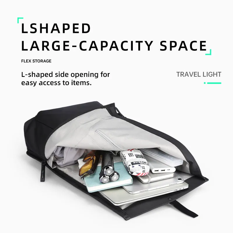 Trendy: Leather Casual Multilayer Storage Backpack