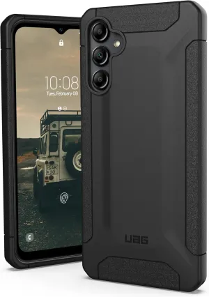 URBAN ARMOR GEAR UAG Designed for Samsung Galaxy A14 5G Case Scout Black, Rugged Lightweight Slim Drop Impact Resistant Non-Slip Protective Cover