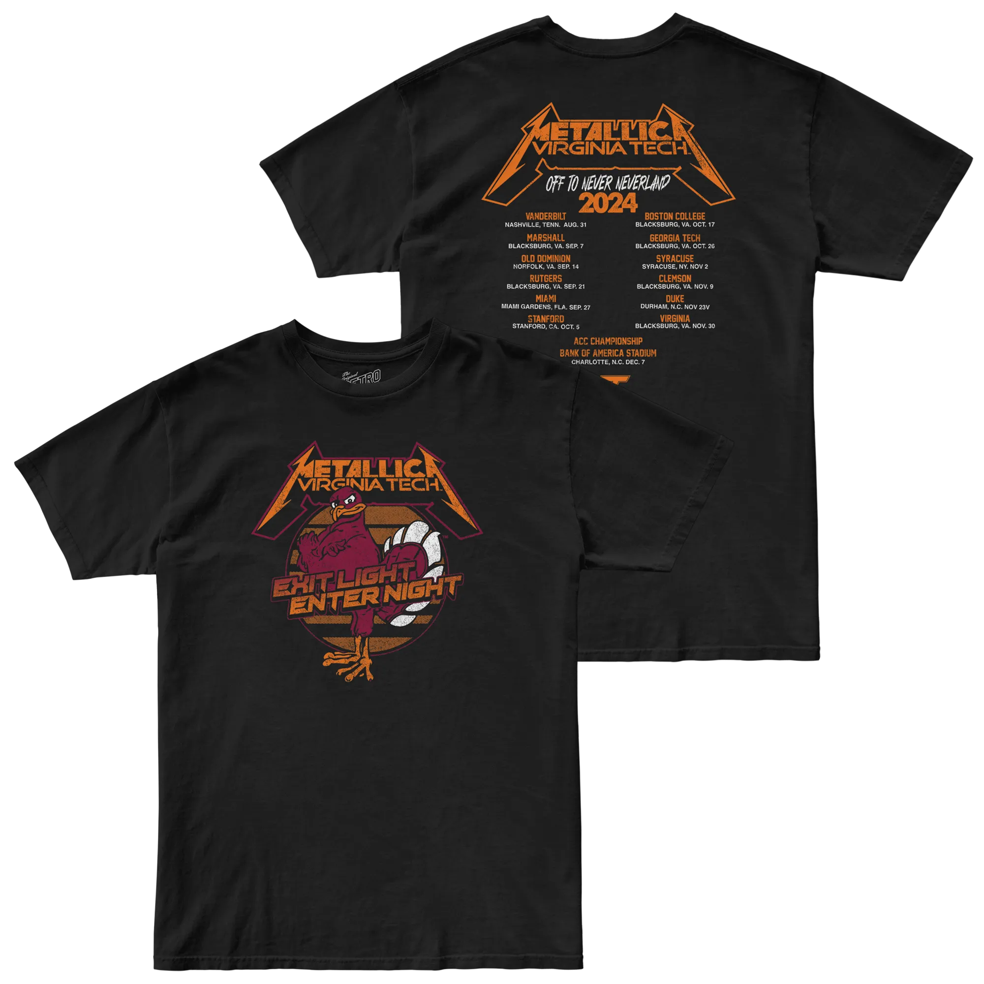 Virginia Tech x Metallica 100% Cotton Tee